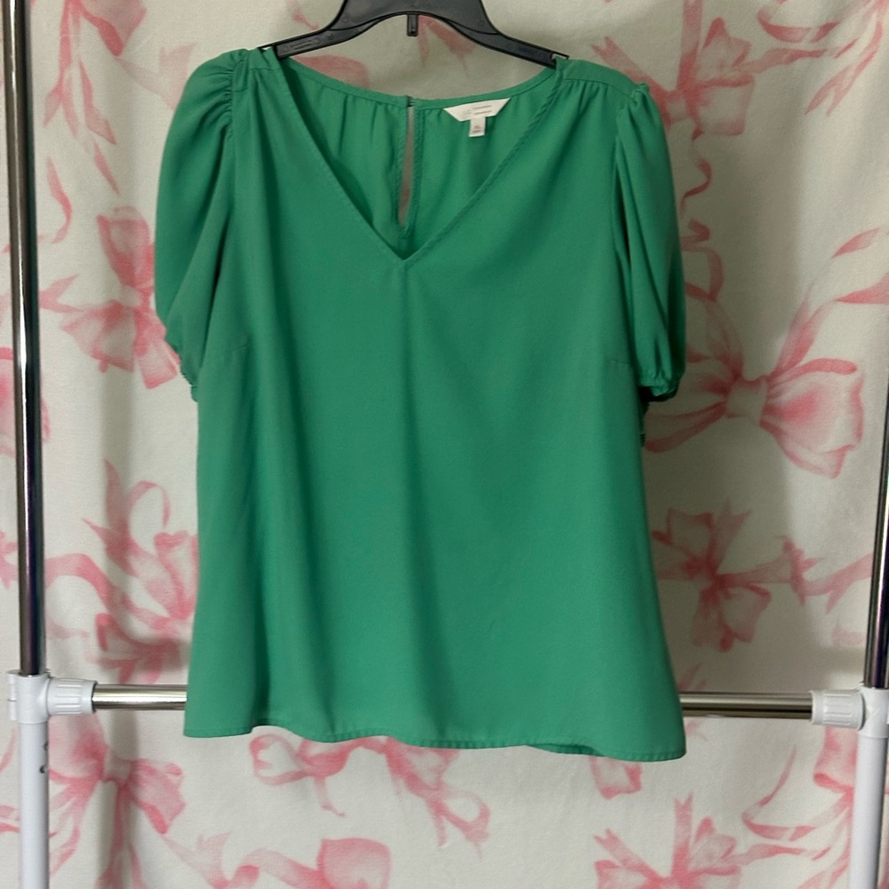 Lauren Conrad Bright Green Women's Top